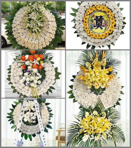 广东梅州市丰顺县潭江镇溪西村花圈速递
