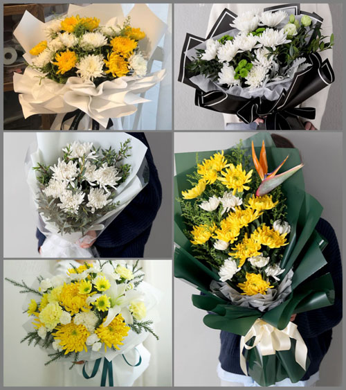 广东梅州市丰顺县潭江镇溪西村白事花束代送
